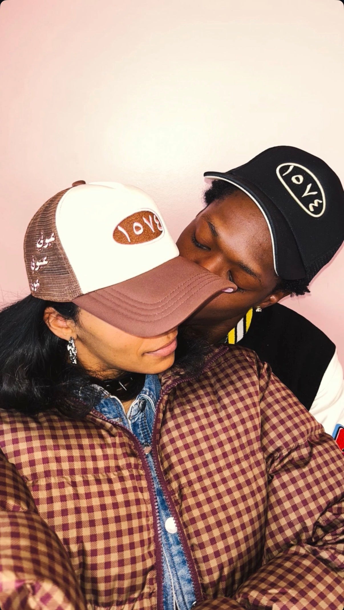 LOVE Ayouni Cap - Brown/Pink