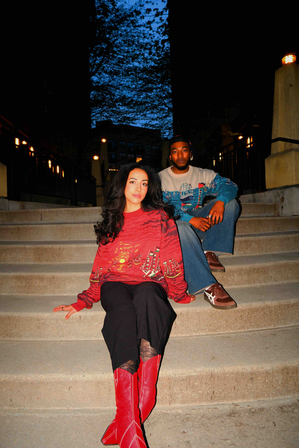 Global Sumud Flotilla Sweater - Sunset Red