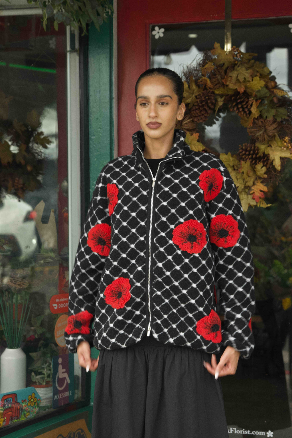 Palestina Poppy Sherpa - Noir