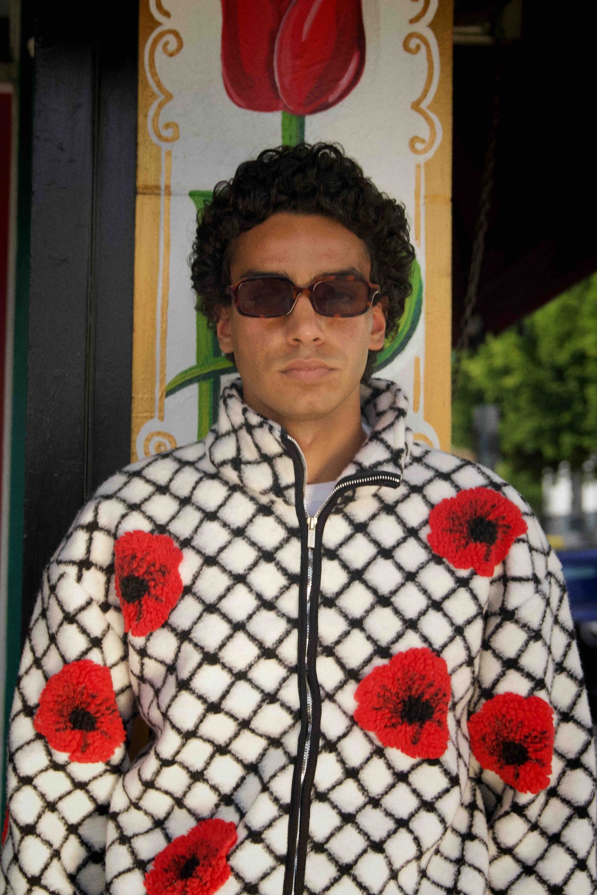 Palestina Poppy Sherpa - Blanc