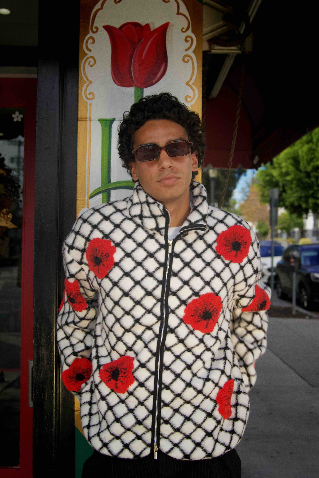 Palestina Poppy Sherpa - Blanc