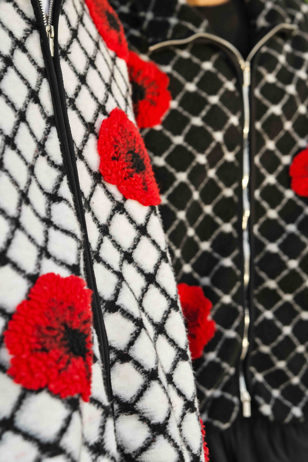 Palestina Poppy Sherpa - Blanc