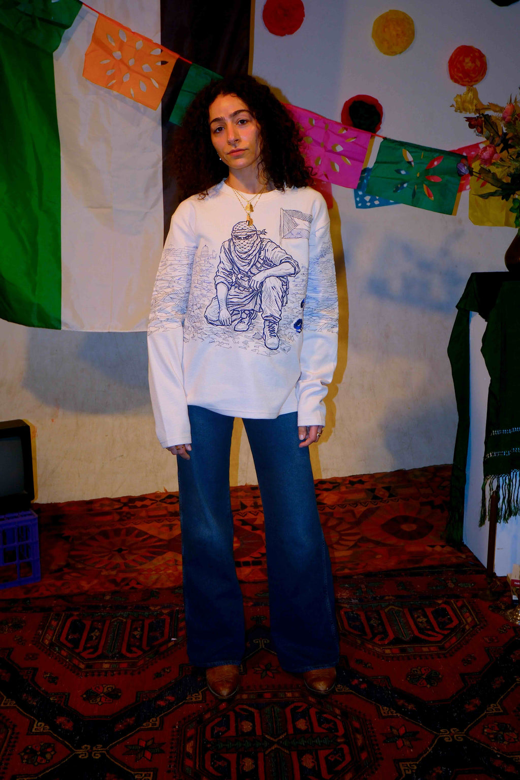 Resistencia Ribbed Embroidered Long Sleeve