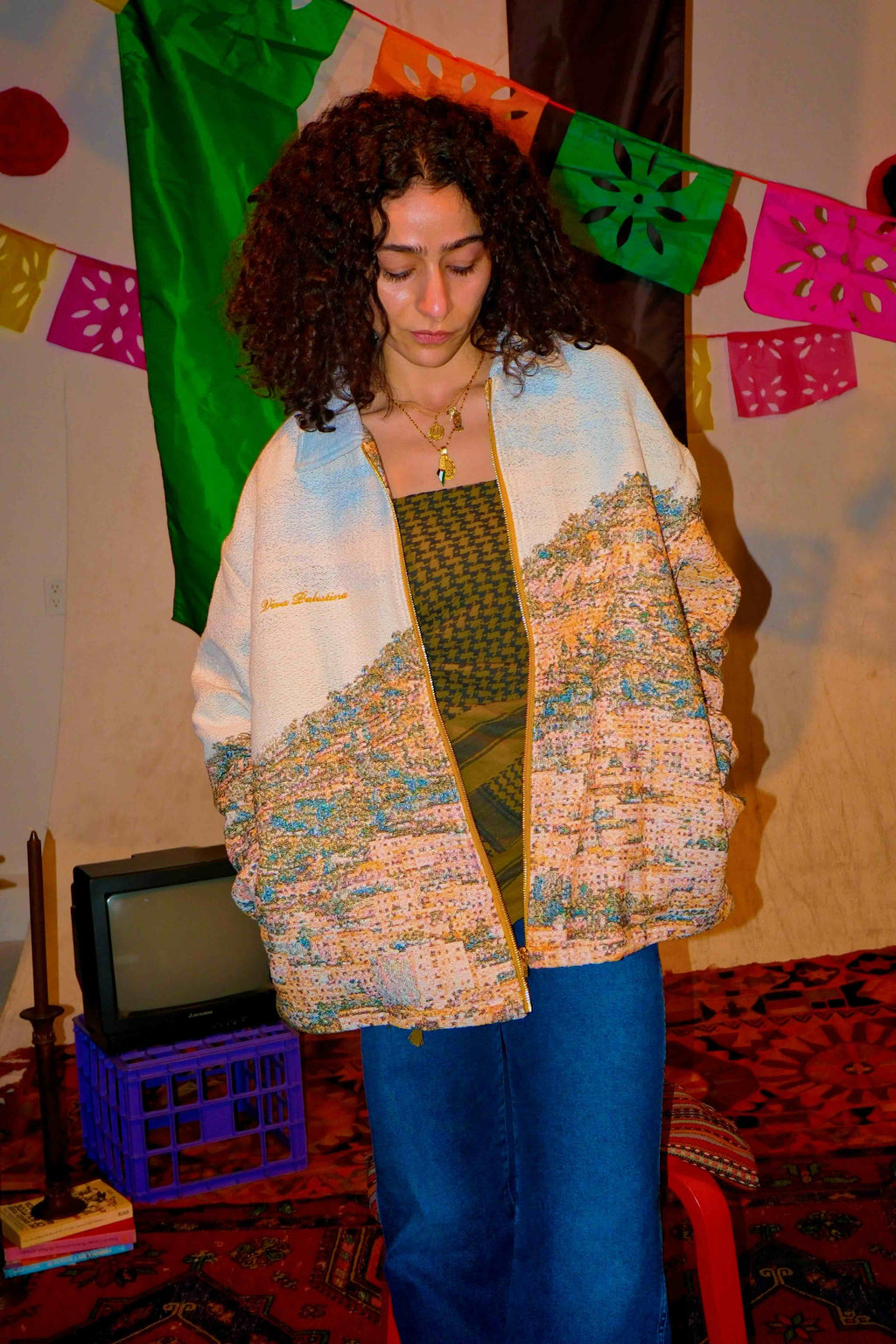 Nablus Tapestry Zip-Up Jacket