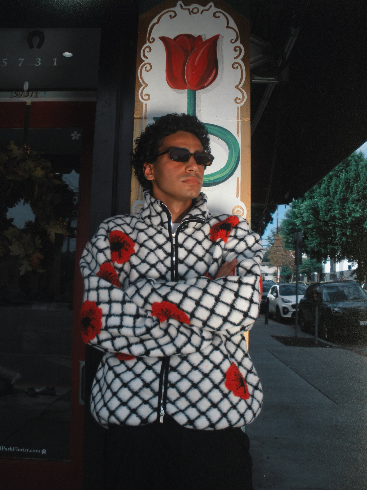 Palestina Poppy Sherpa - Blanc