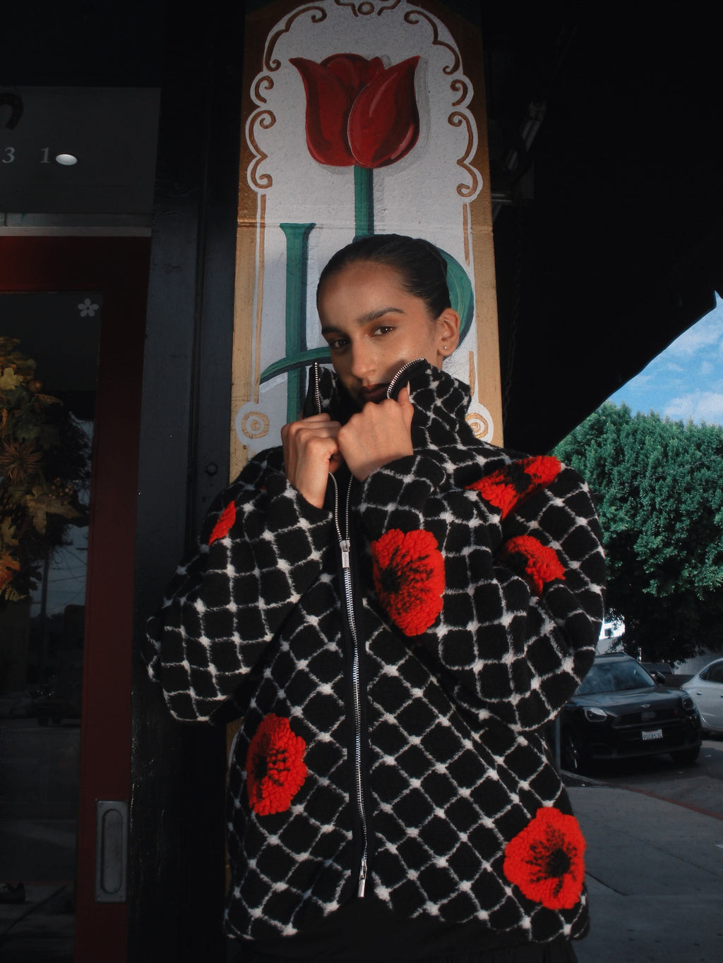Palestina Poppy Sherpa - Noir