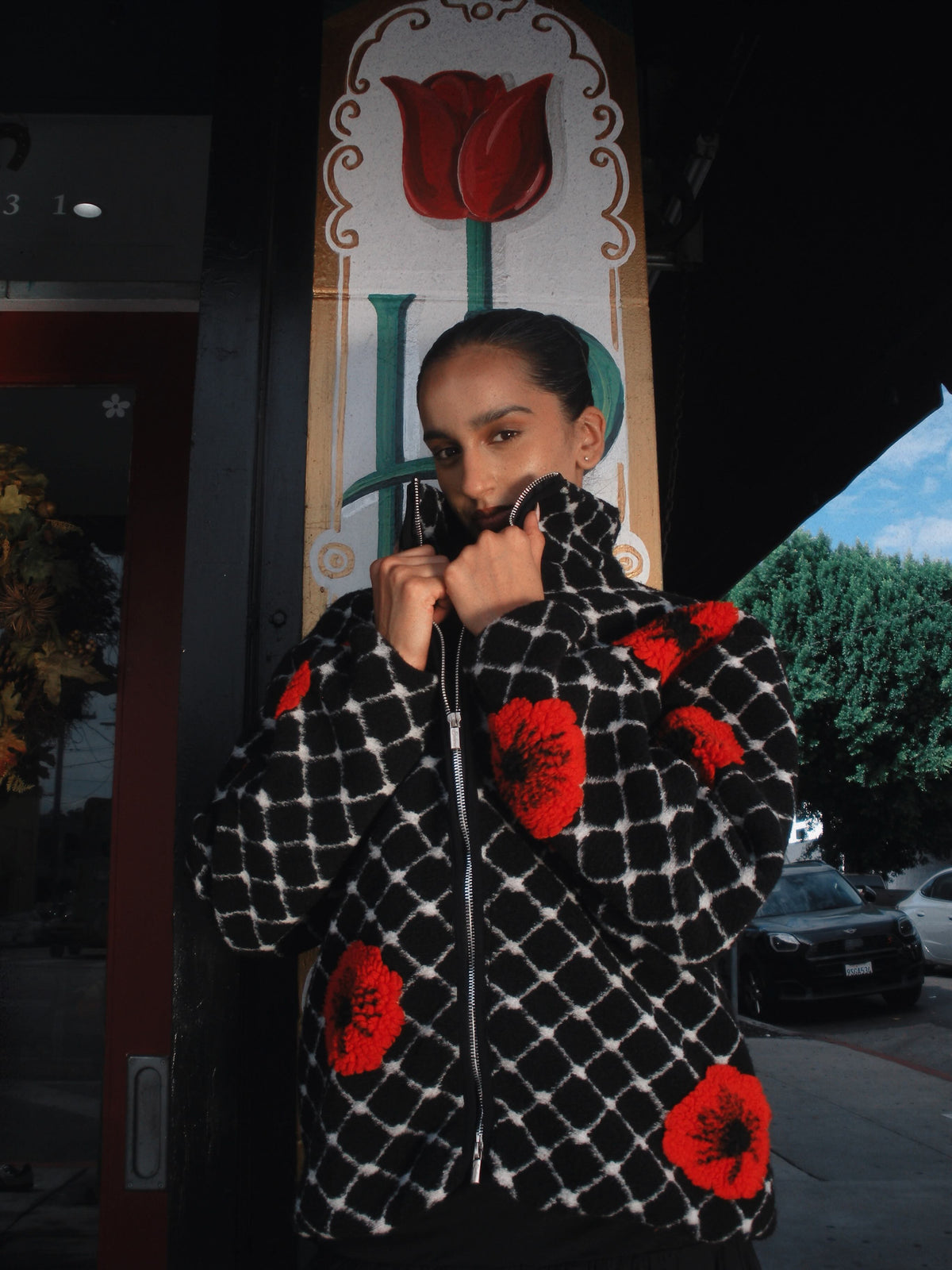 Palestina Poppy Sherpa - Noir