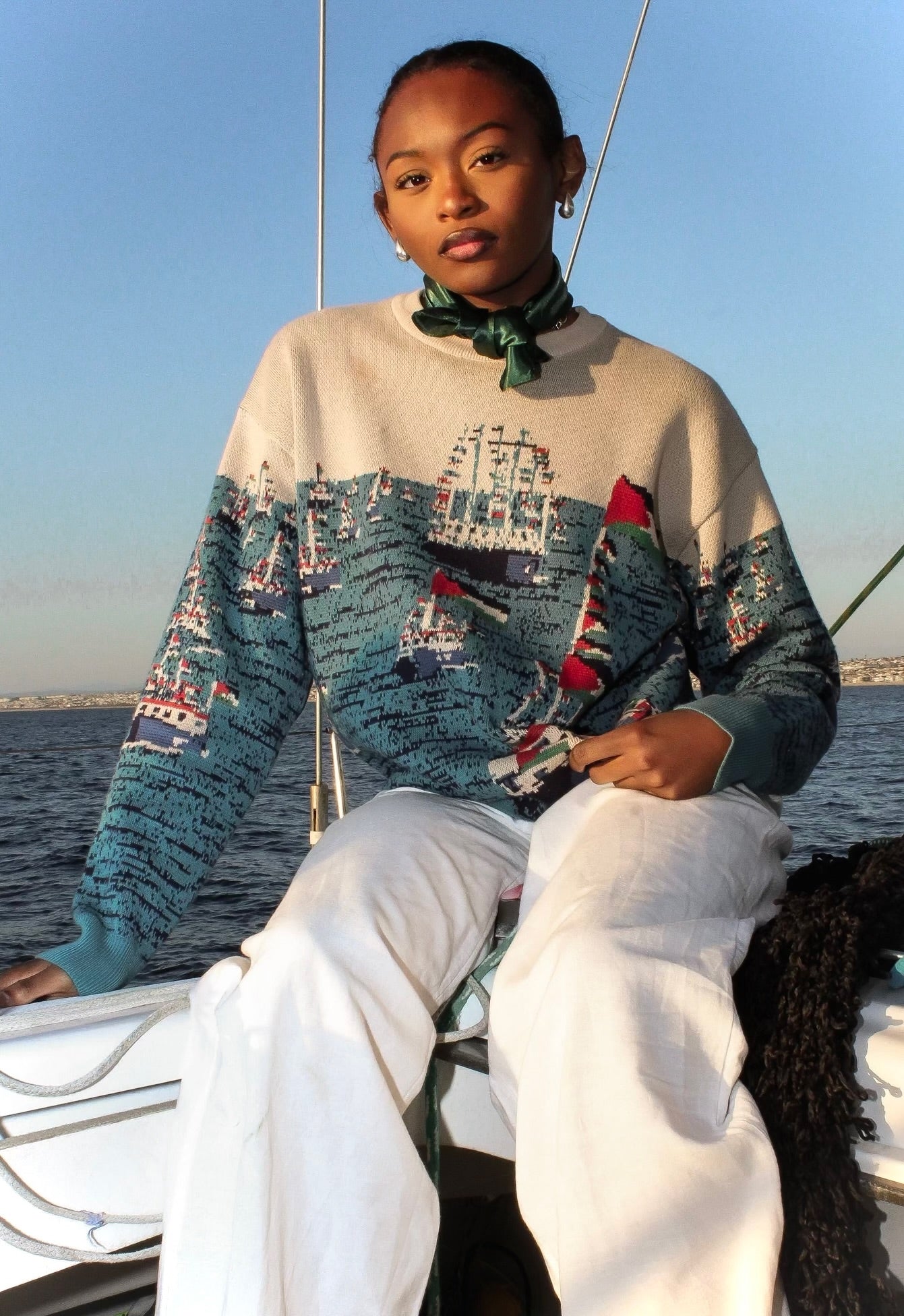 Global Sumud Flotilla Sweater - Sky Blue