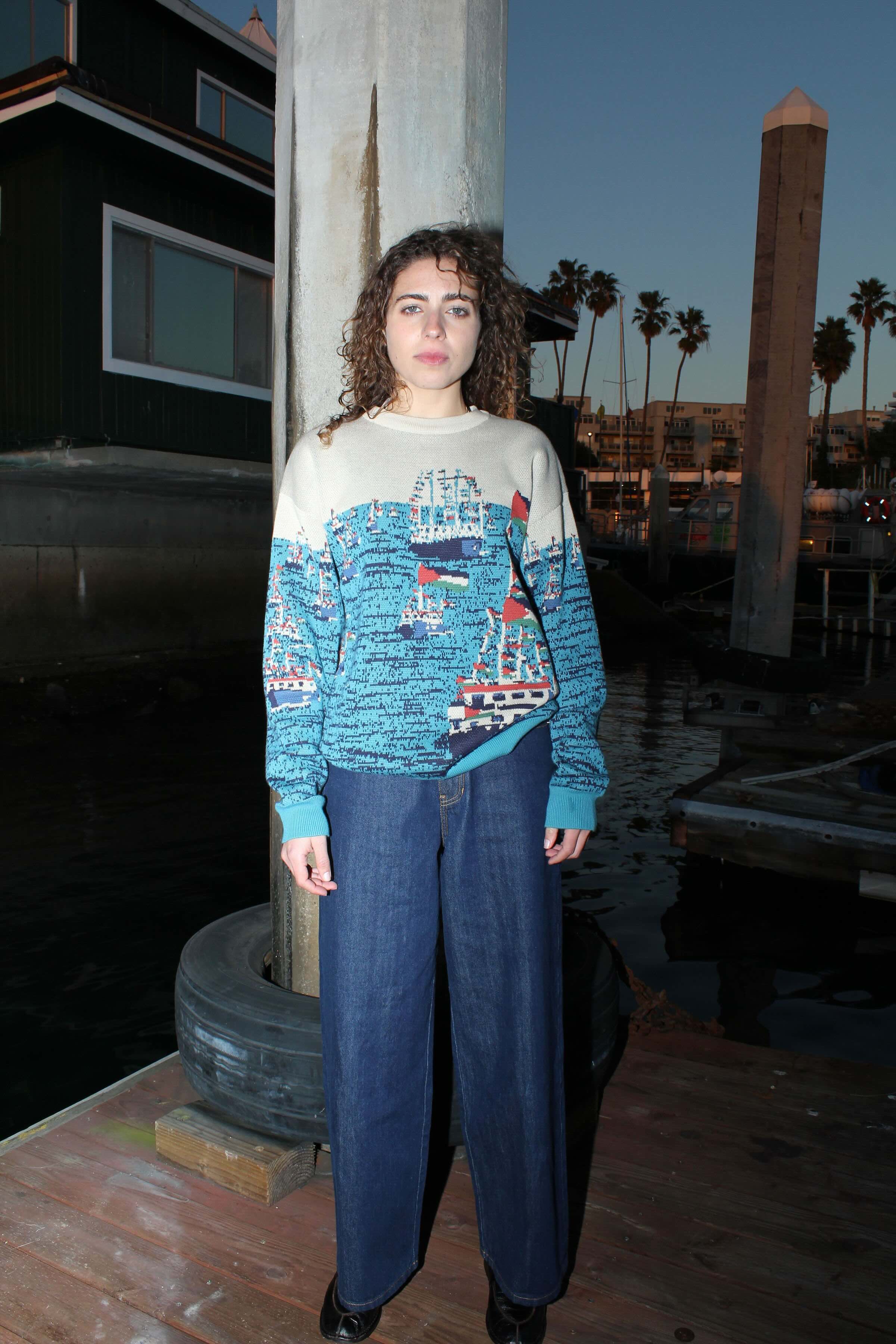 Global Sumud Flotilla Sweater - Sky Blue