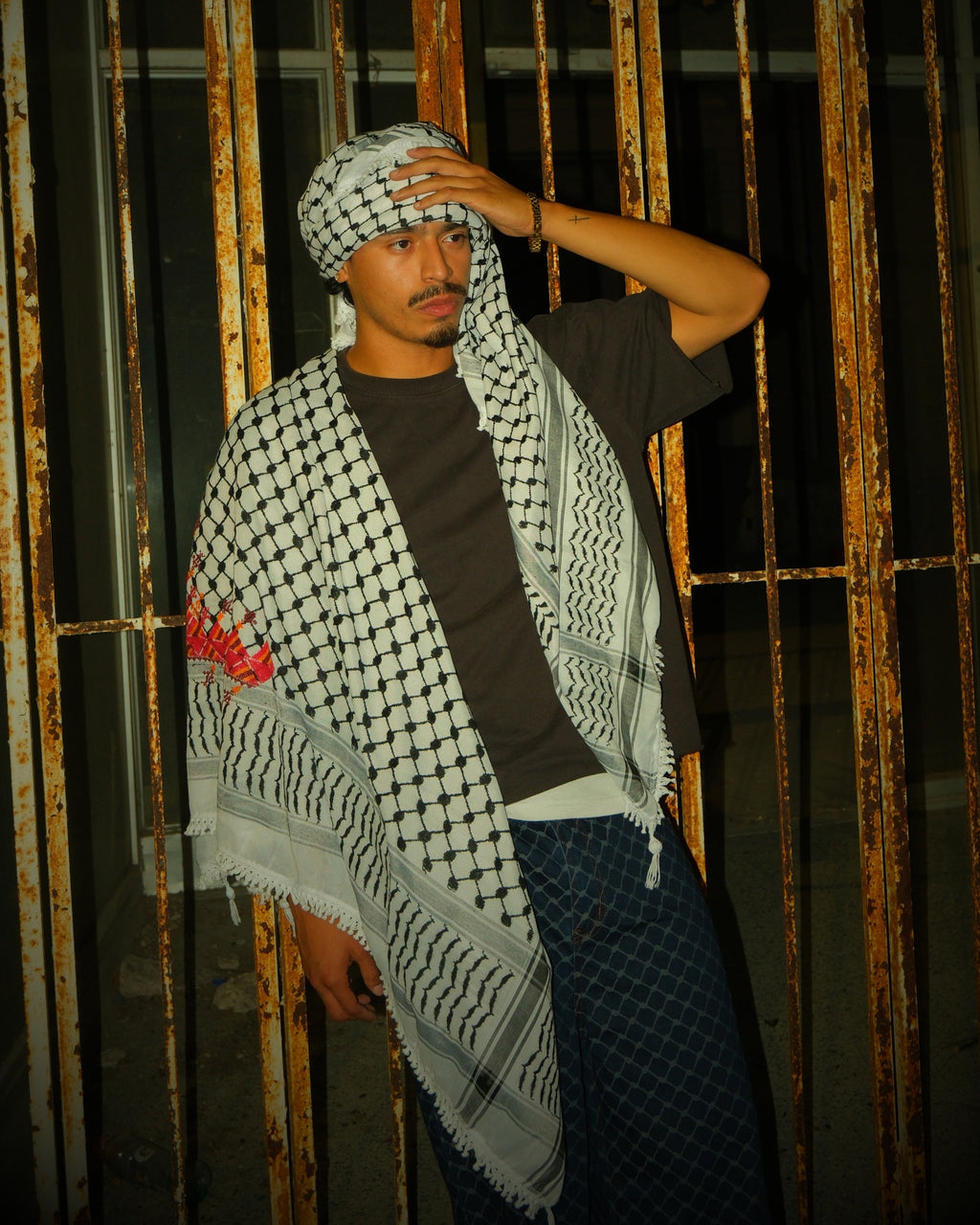 Kouffiyeh de Naplouse - Blanc classique