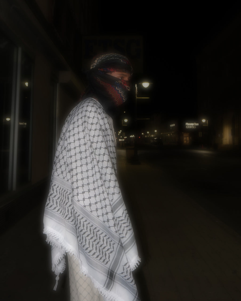 Kouffiyeh de Naplouse - Blanc classique