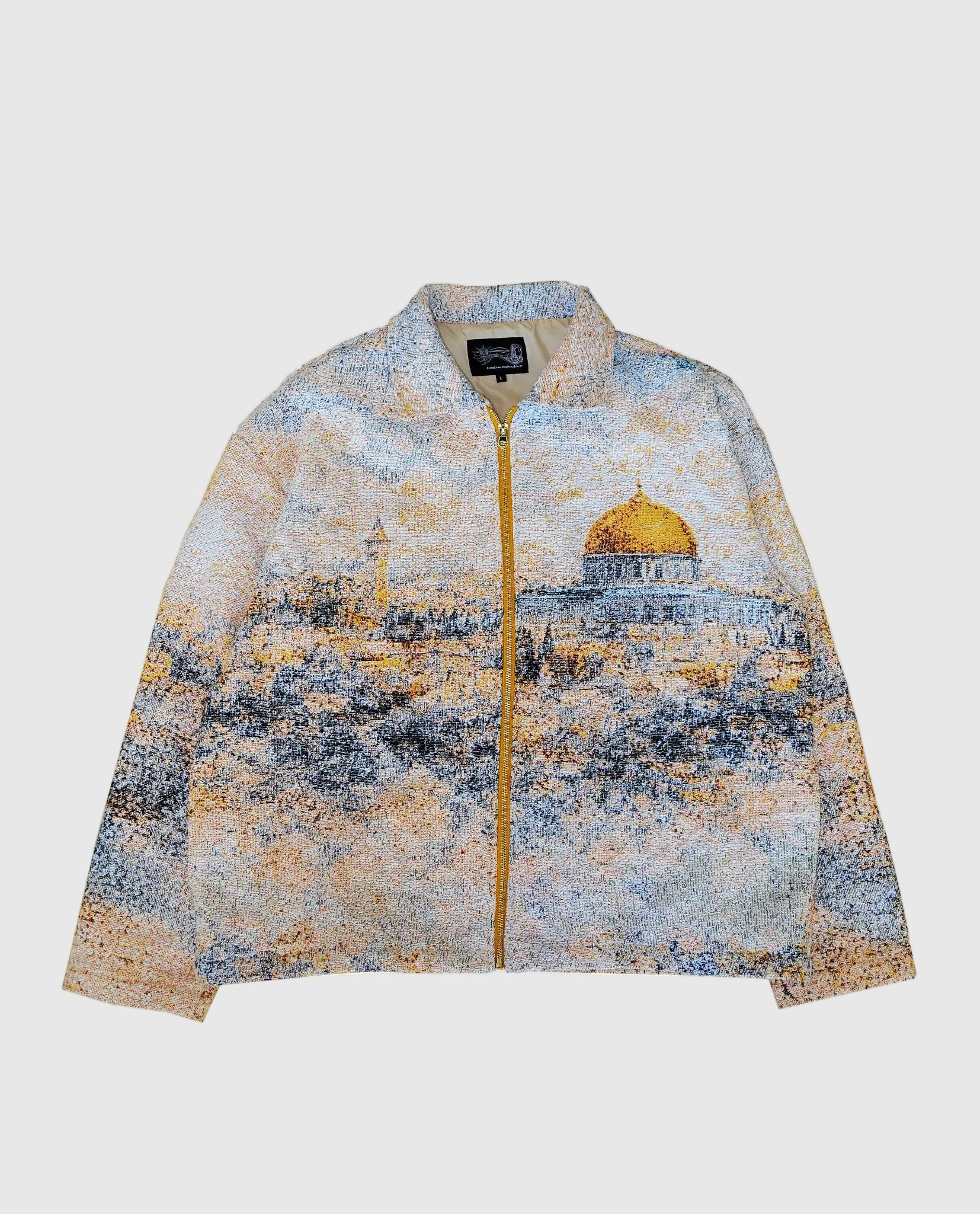 Jerusalem Tapestry Zip-Up Jacket
