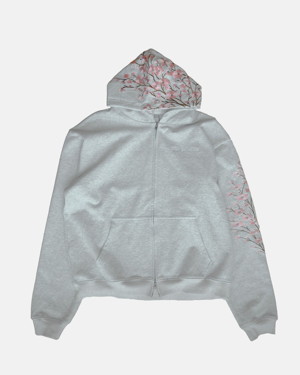 Viva Palestina Poppy Hoodie - Sports Gray