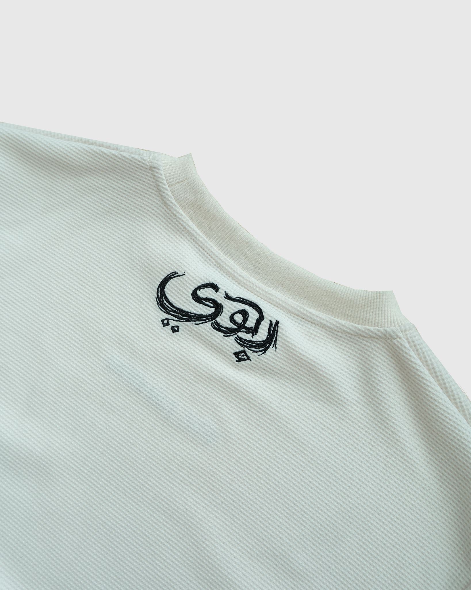 Viva Palestina Ribbed Embroidered Long Sleeve