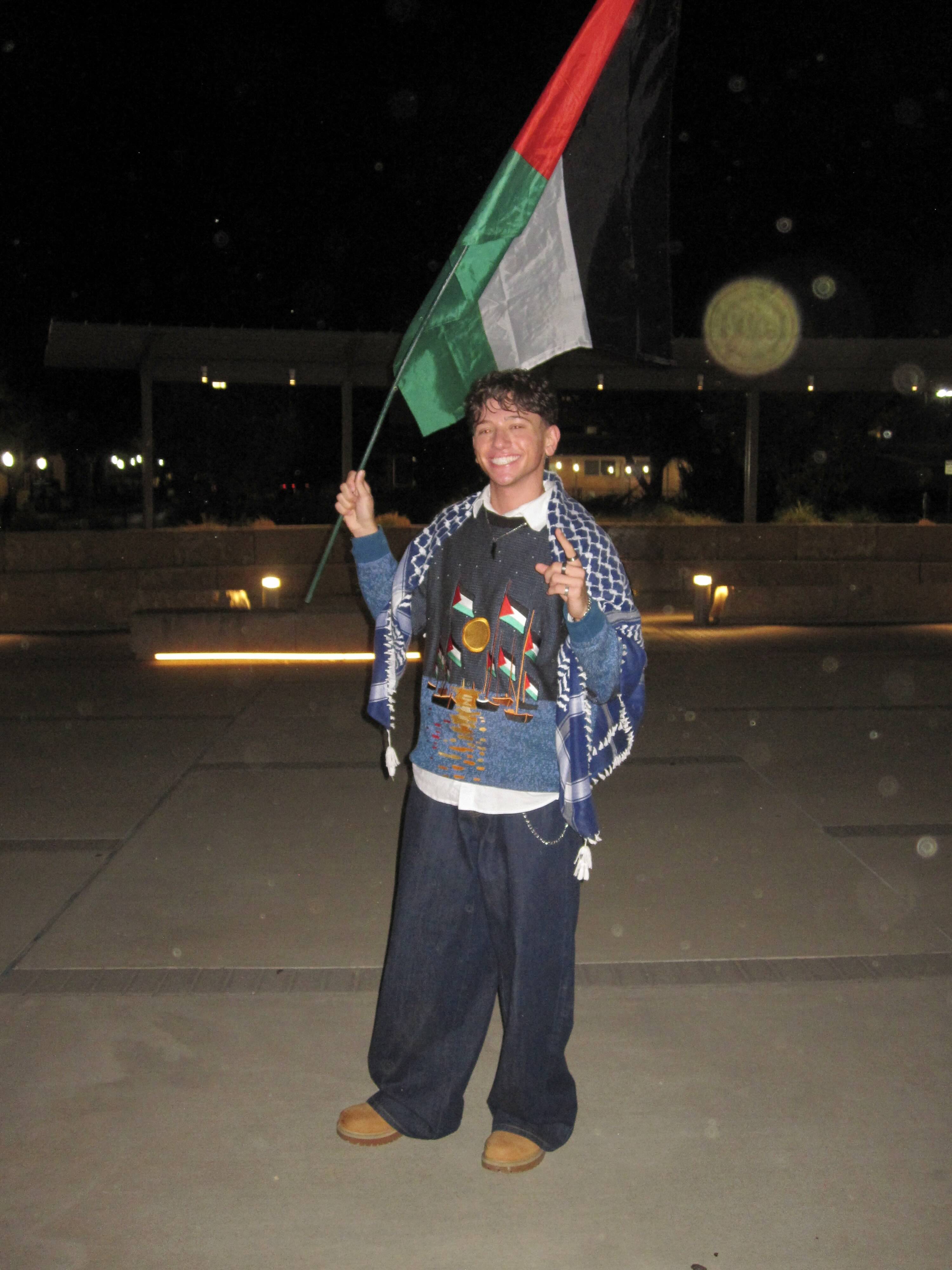 Global Sumud Flotilla Sweater - Starry Night