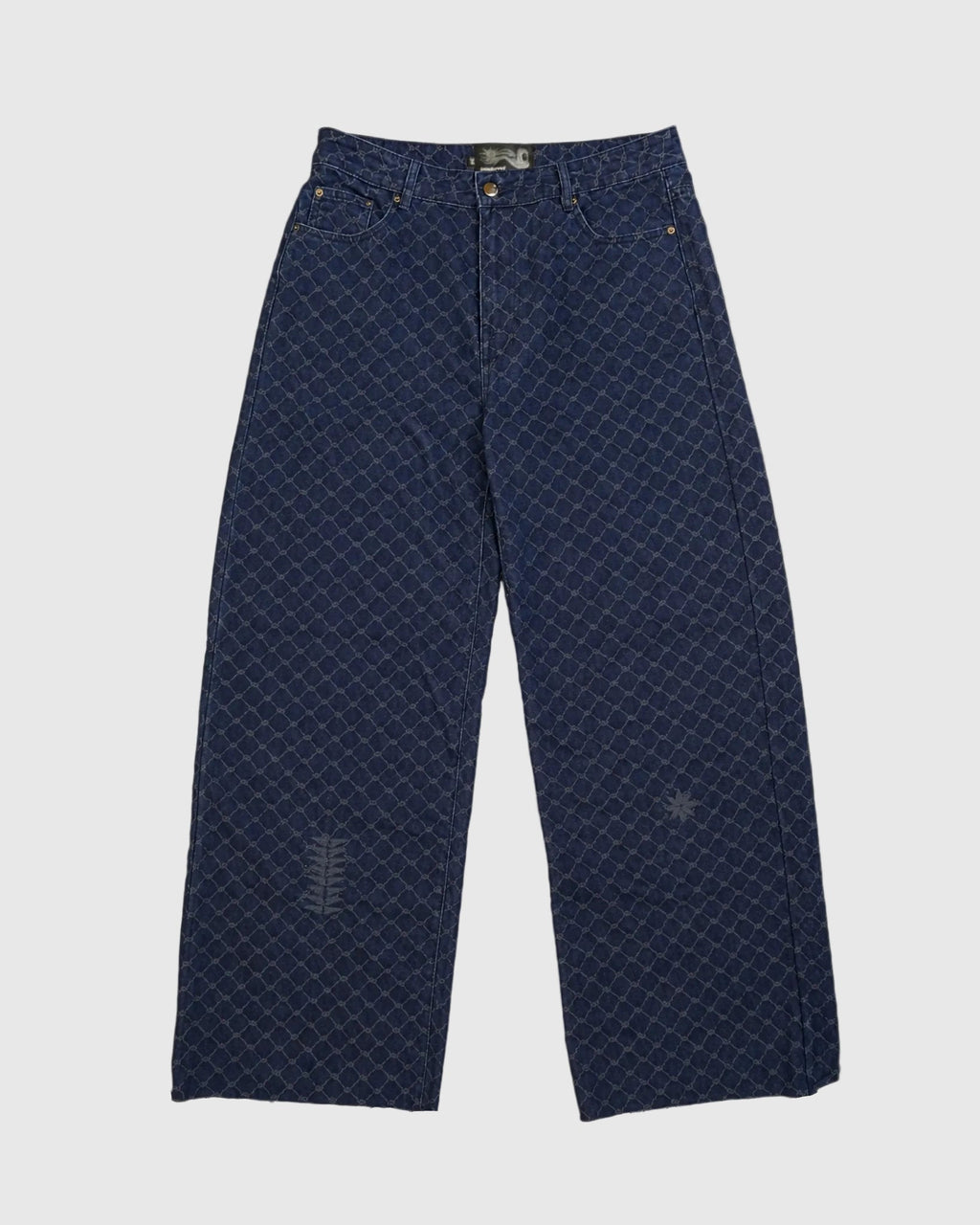 Kuffiyah Pinstripe Jeans - Triple Navy
